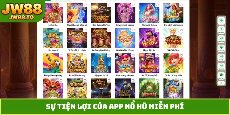 Sự tiện lợi của app nổ hũ miễn phí