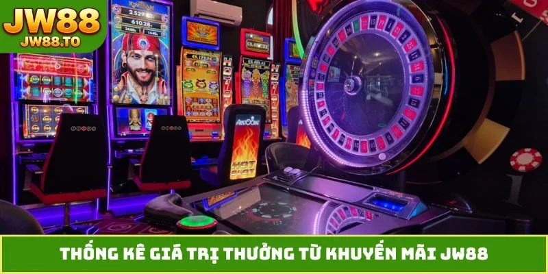 Thống kê giá trị thưởng từ khuyến mãi JW88
